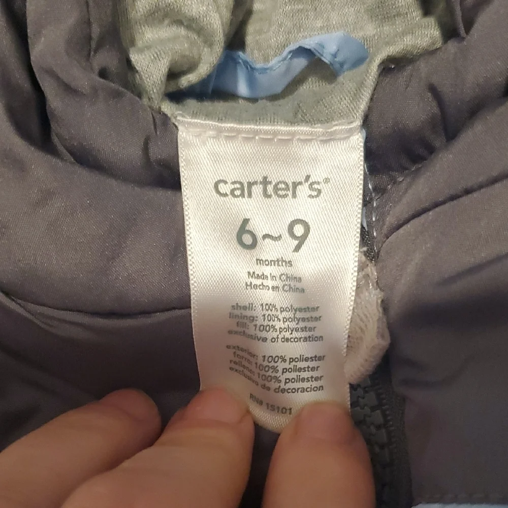 Carter's Light Blue and Gray Kids Jacket